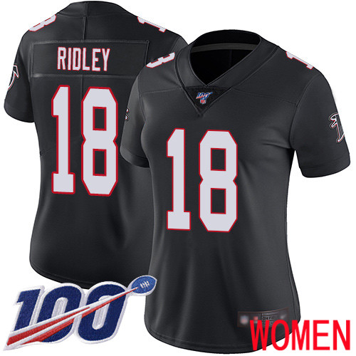 Atlanta Falcons Limited Black Women Calvin Ridley Alternate Jersey NFL Football #18 100th Season Vapor Untouchable->youth nfl jersey->Youth Jersey